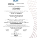 Certificato UNI EN ISO 9001:2015